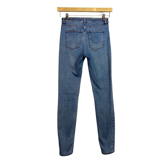 Acne Studios Skin 5 Mid Vtg Skinny Stretch Jeans Denim Light Wash Size 25 - Picture 2 of 11